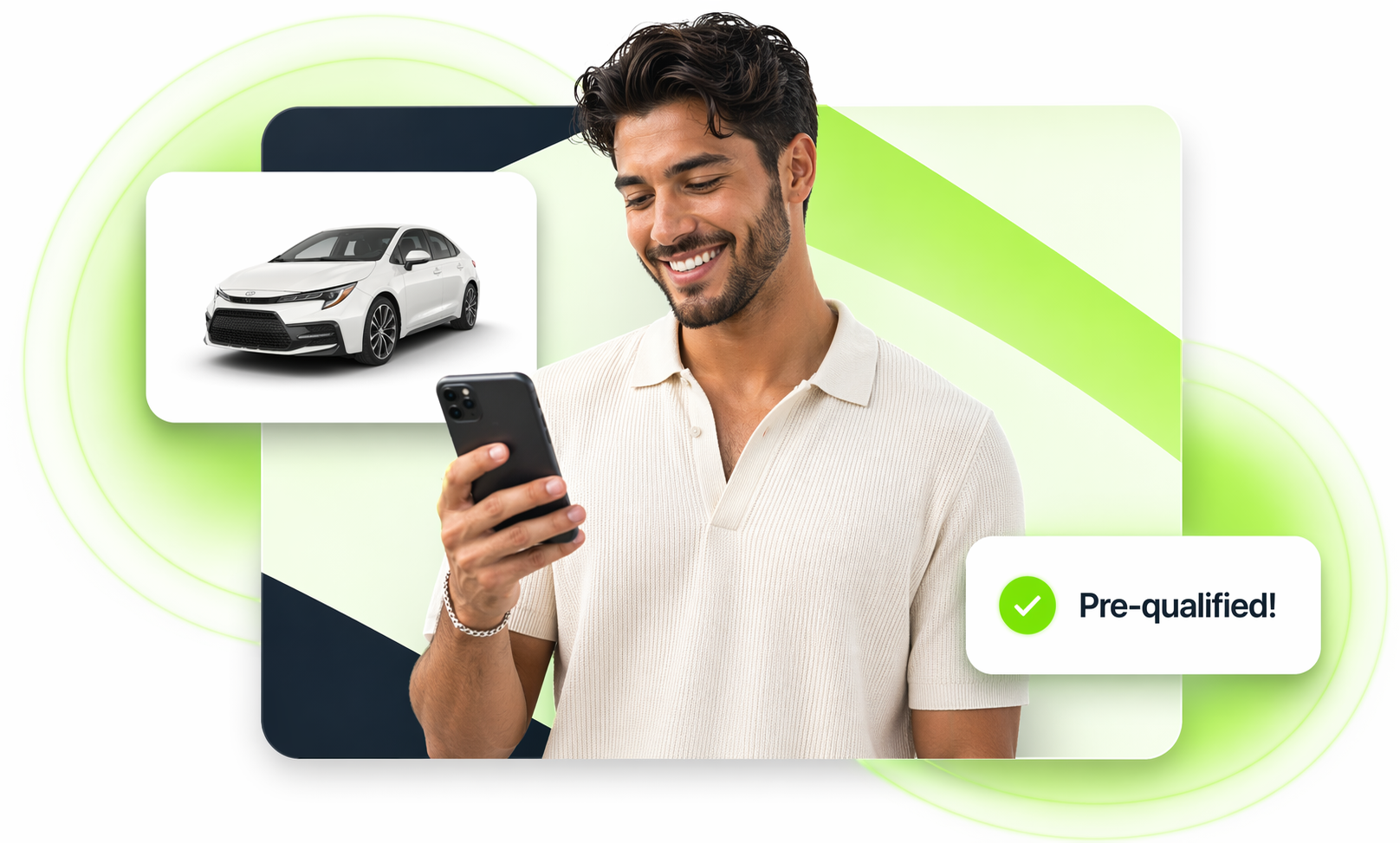 Flowcell pre-qualified shopper with vehicle card